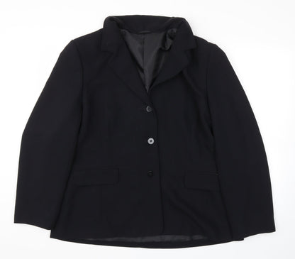 Preloved BHS Womens Black   Jacket Blazer Size 20 - Front