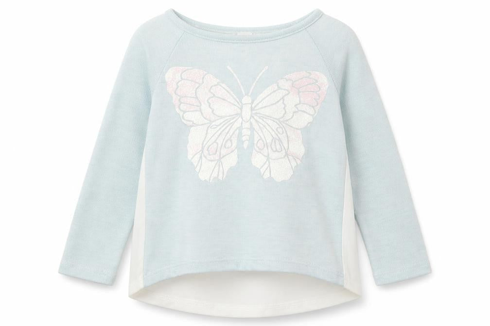 H&M Girls Blue Animal Print  Basic T-Shirt Size 2 Years