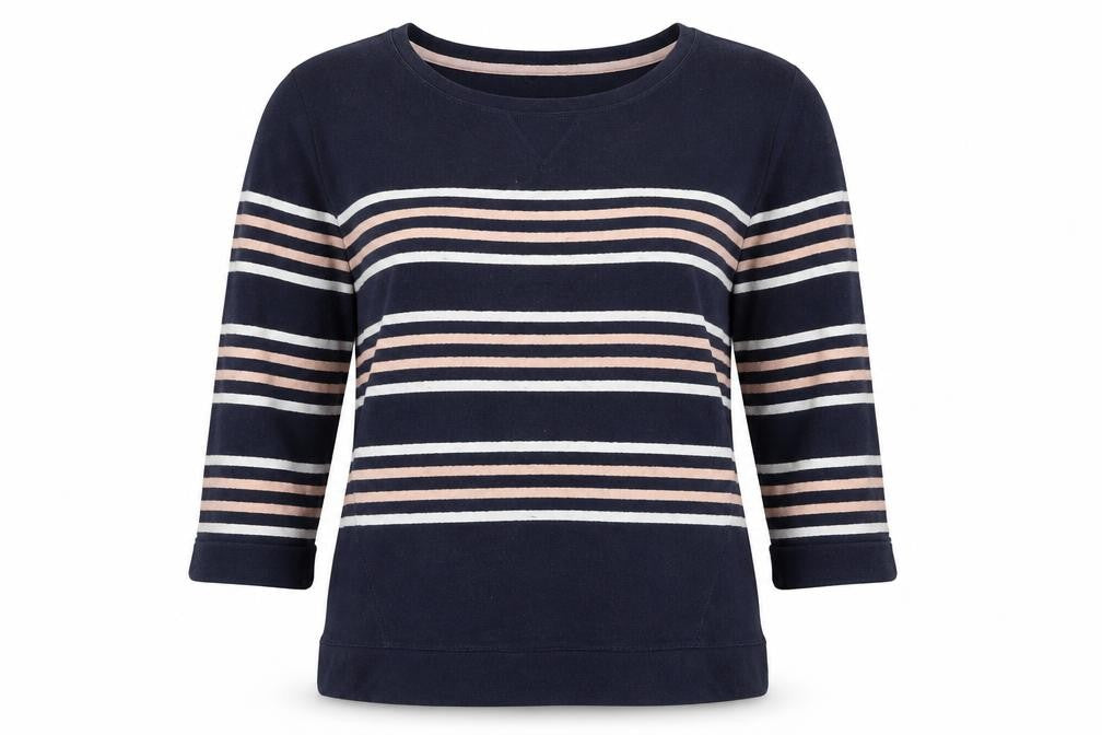Marks & Spencer Womens Blue Striped  Pullover Jumper Size 12
