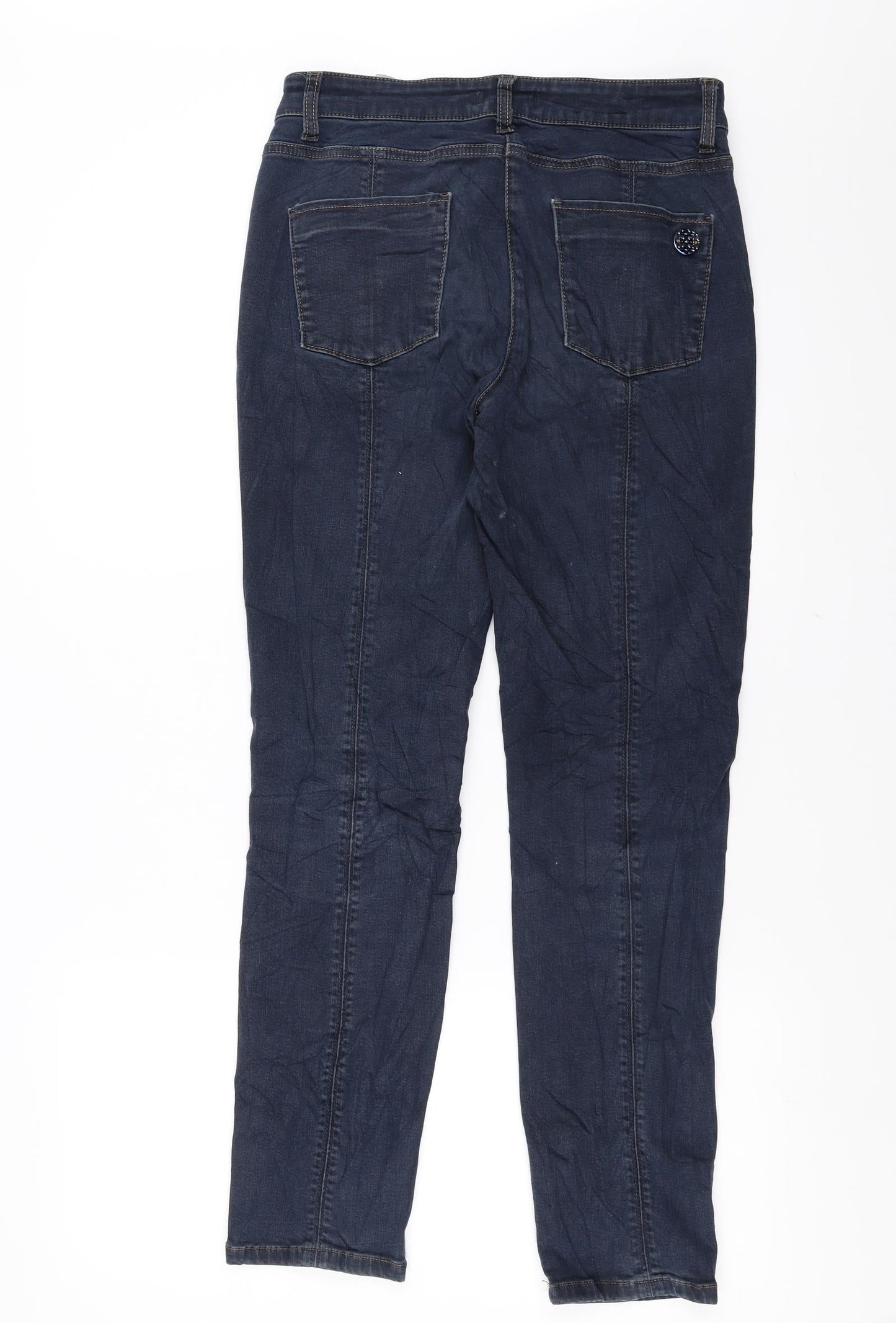 Cambio Womens Blue  Denim Skinny Jeans Size 12 L29 in