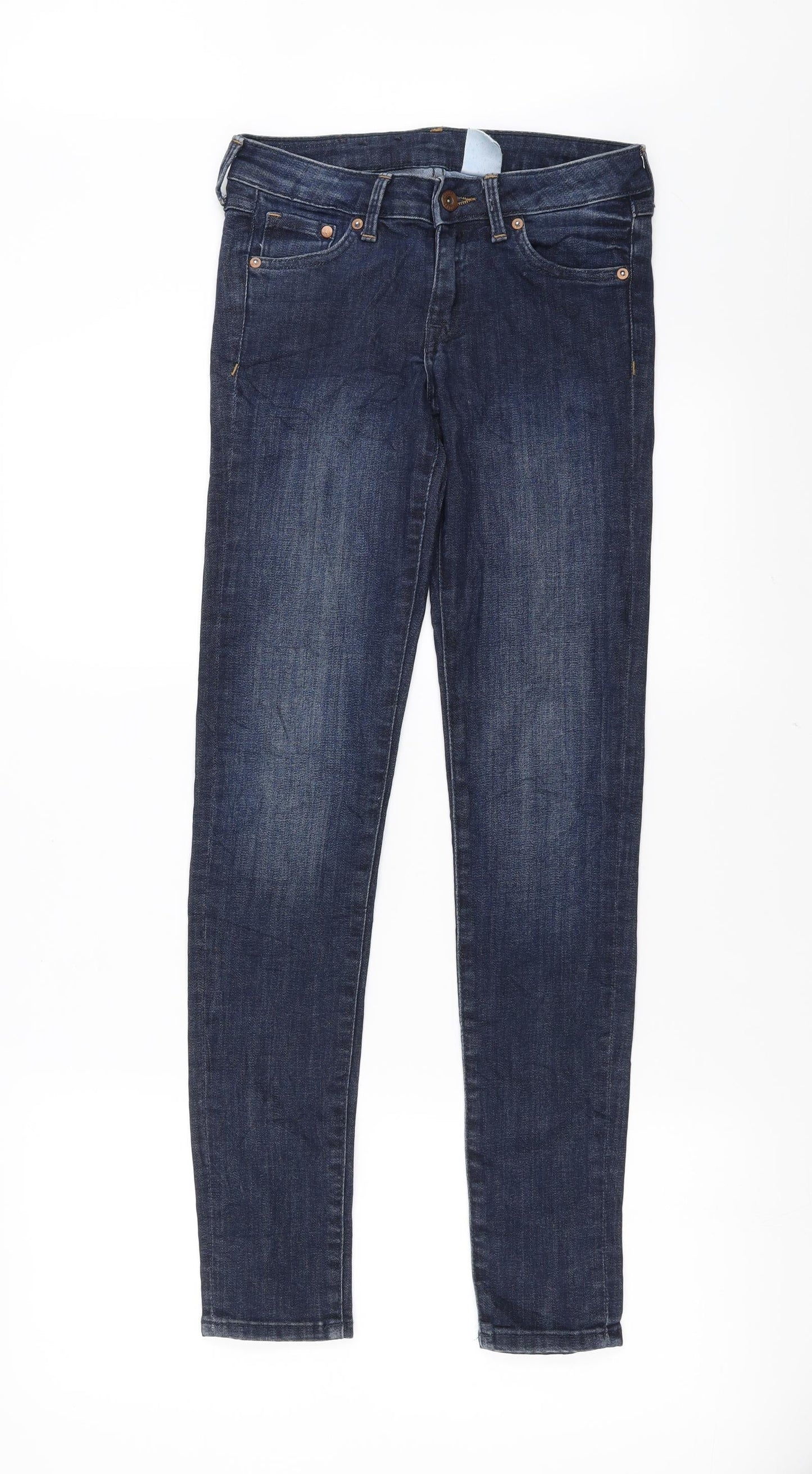 H&M Womens Blue  Denim Skinny Jeans Size 26 in L29 in