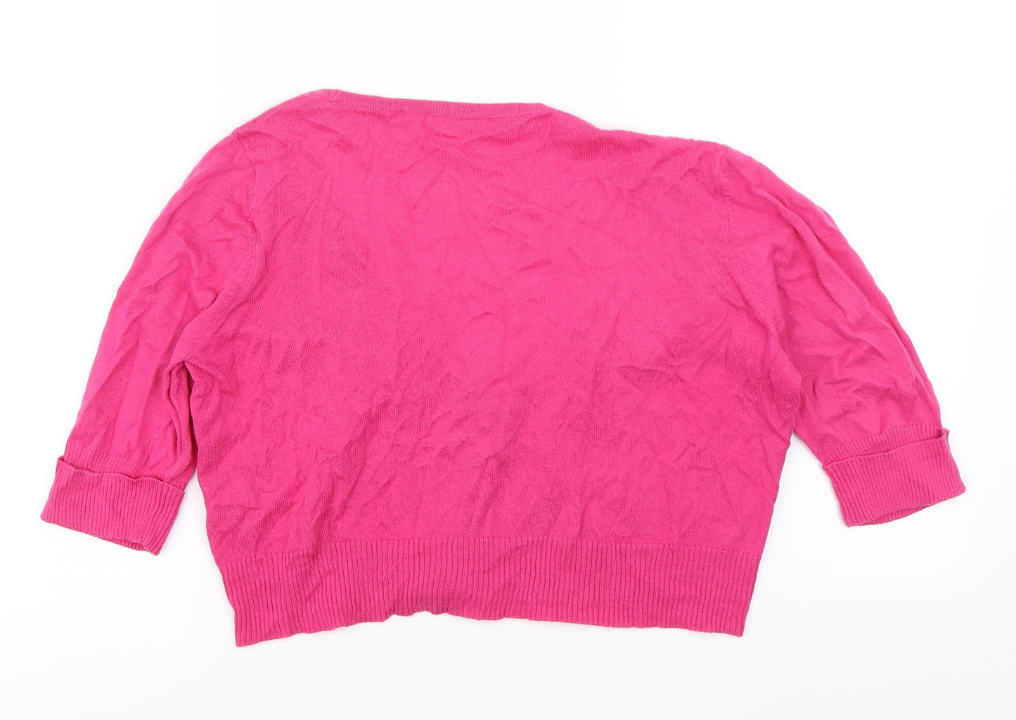 Marks & Spencer Womens Pink   Cardigan Jumper Size S
