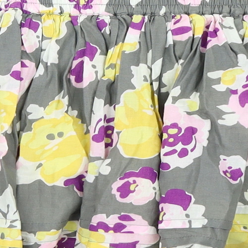 Johnnie B Womens Green Floral  Mini Skirt Size XS