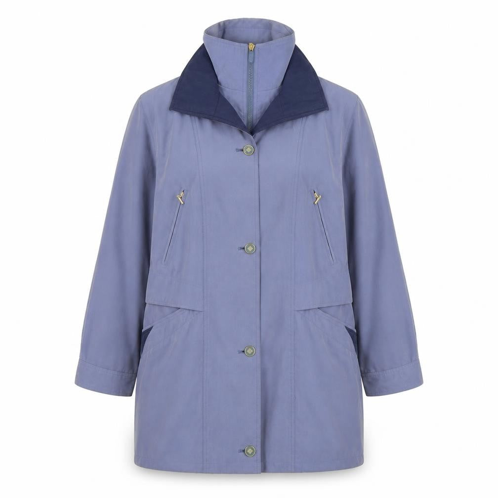 Lawrayne Womens Blue   Overcoat Coat Size 14