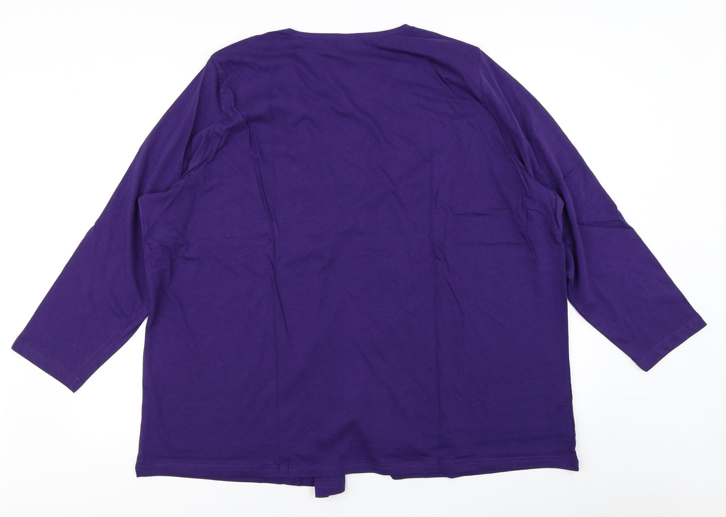 Preworn Womens Purple   Basic T-Shirt Size 2