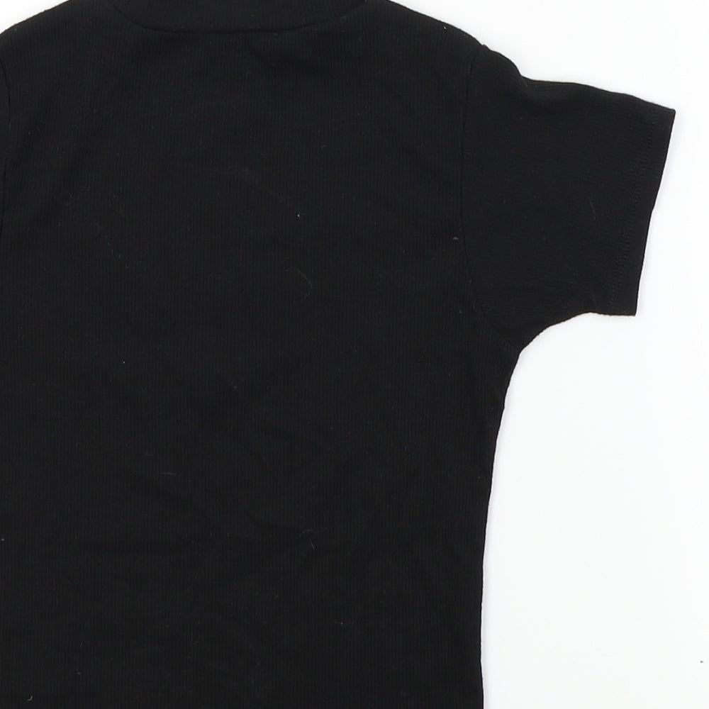 miss evie Girls Black   Basic T-Shirt Size 10 Years