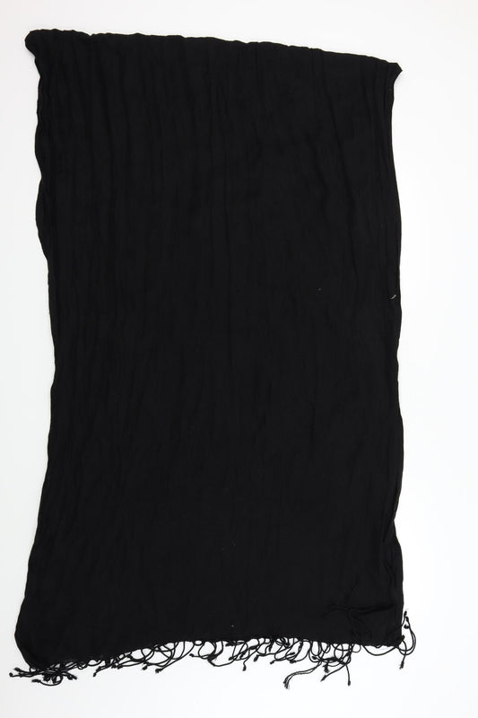 Preworn Womens Black    Scarf   - 86