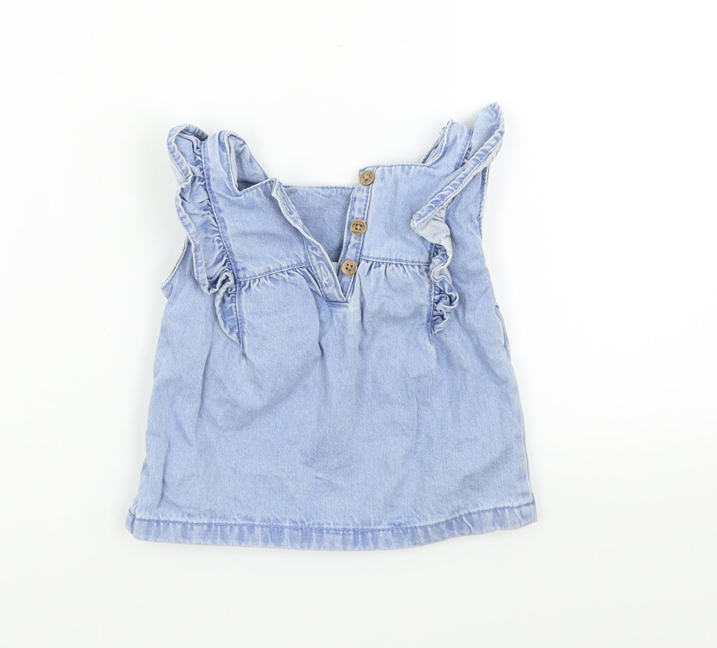 TU Girls Blue   Basic Casual Size 0-3 Months  - Ruffle Detail