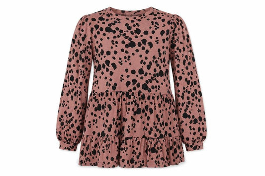 New Look Womens Pink Animal Print  Tunic Blouse Size 6