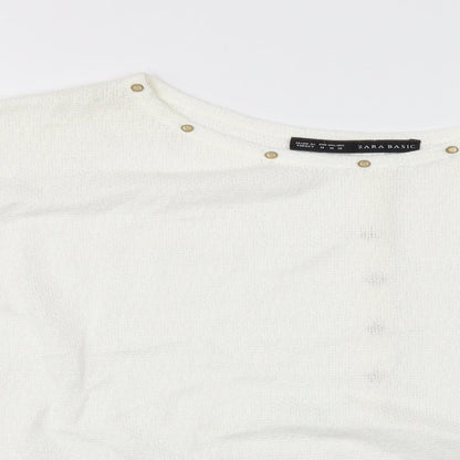 Zara Womens White   Basic Blouse Size M