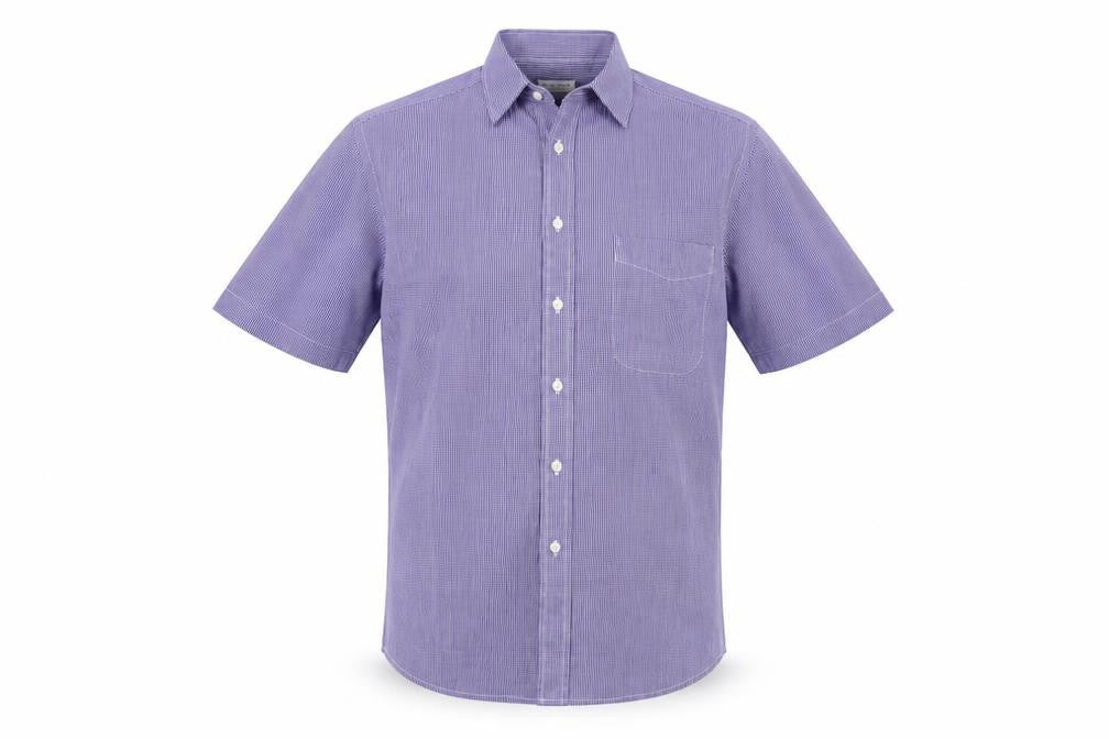 Simon Taylor Mens Beige Check   Button-Up Size 15.5