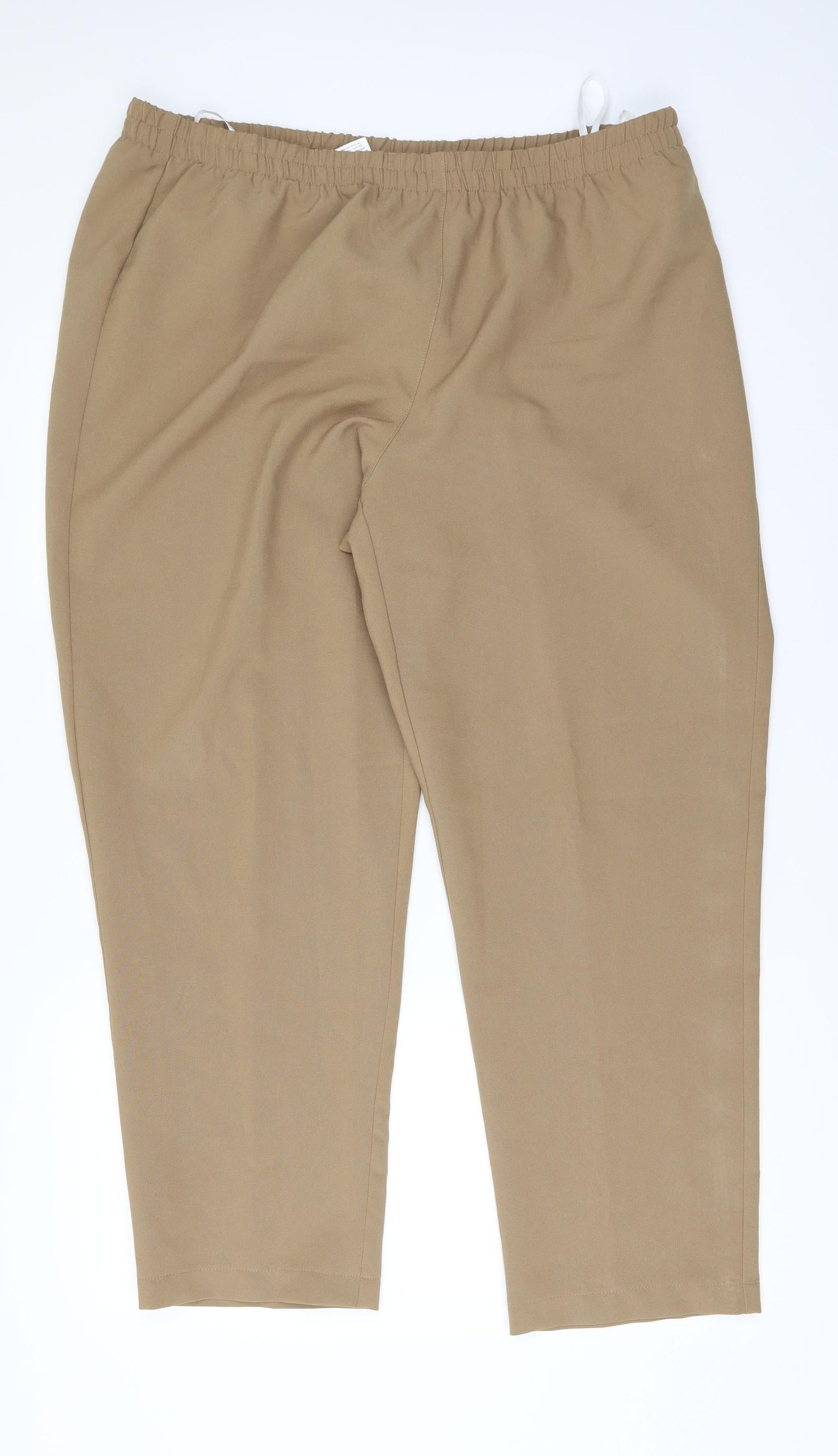 Preworn Womens Brown   Trousers  Size 22 L28 in