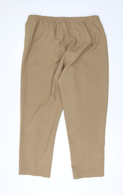 Preworn Womens Brown   Trousers  Size 22 L28 in