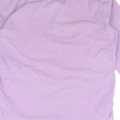 F&F Mens Purple    Button-Up Size 14.5
