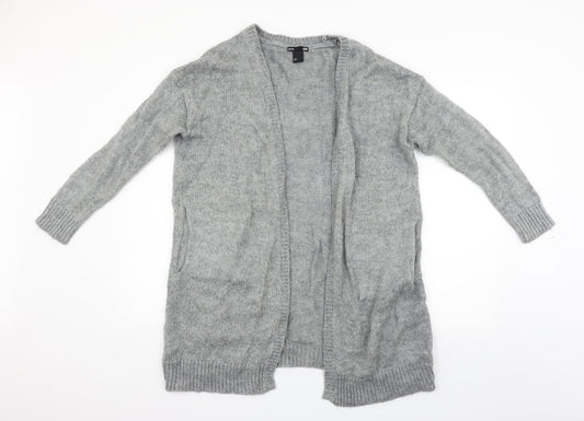 H&M Womens Grey   Cardigan Jumper Size S