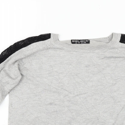 Select Womens Grey   Pullover Jumper Size 10