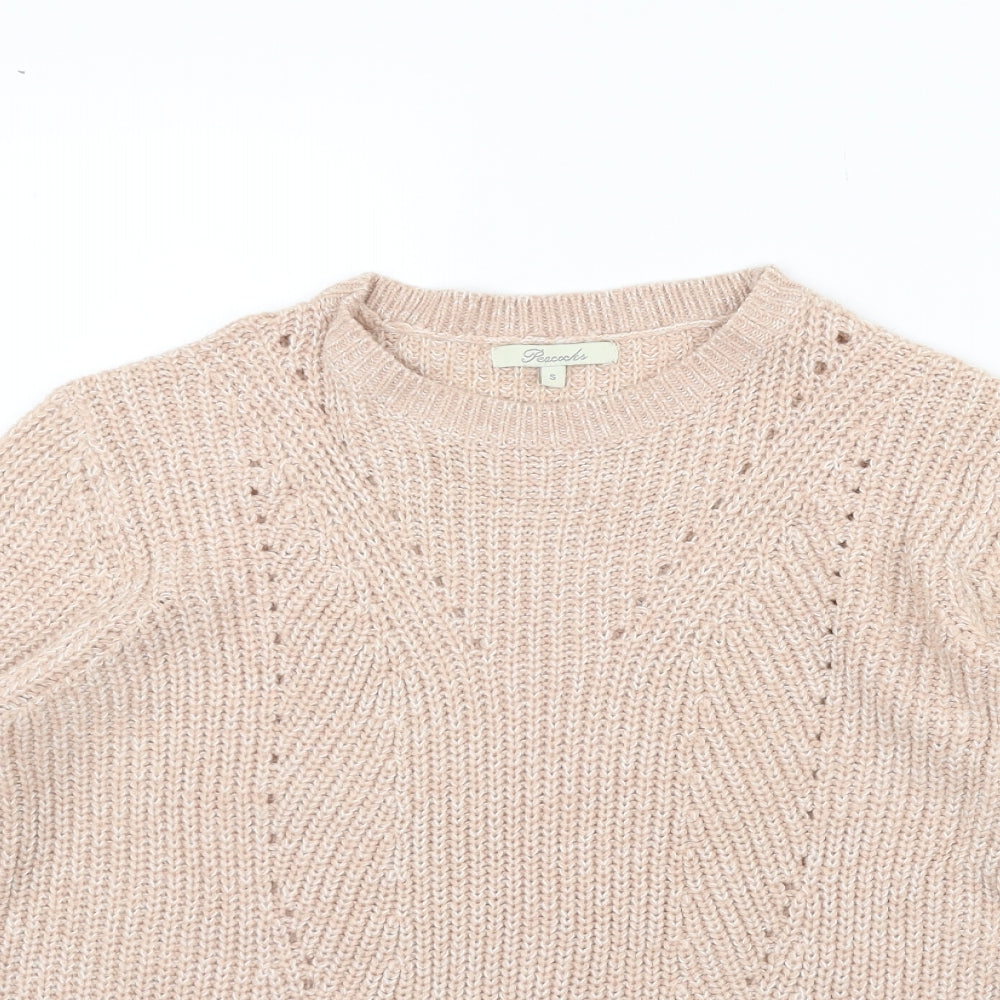 Peacocks Womens Beige   Pullover Jumper Size S
