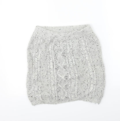 Select  Womens Grey   A-Line Skirt Size 14