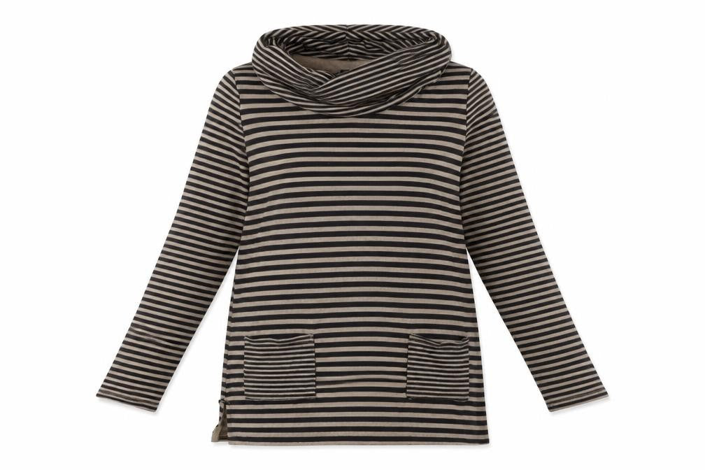 t.i.g.i Womens Brown Striped  Pullover Jumper Size 12