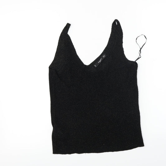 Mango Womens Black   Basic T-Shirt Size S