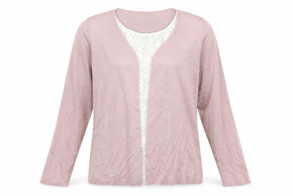 Bonmarché Womens Pink Pullover Jumper Size L