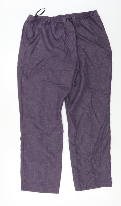 Preworn  Womens Purple   Trousers  Size 32 in L27 in