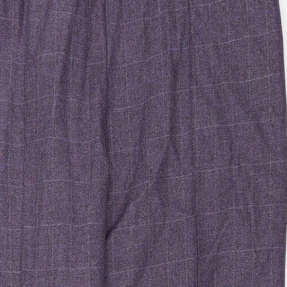 Preworn  Womens Purple   Trousers  Size 32 in L27 in