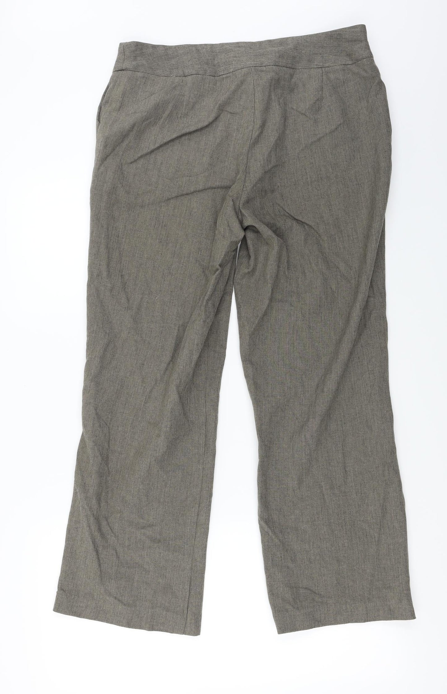 BM  Womens Beige   Trousers  Size 16 L26 in