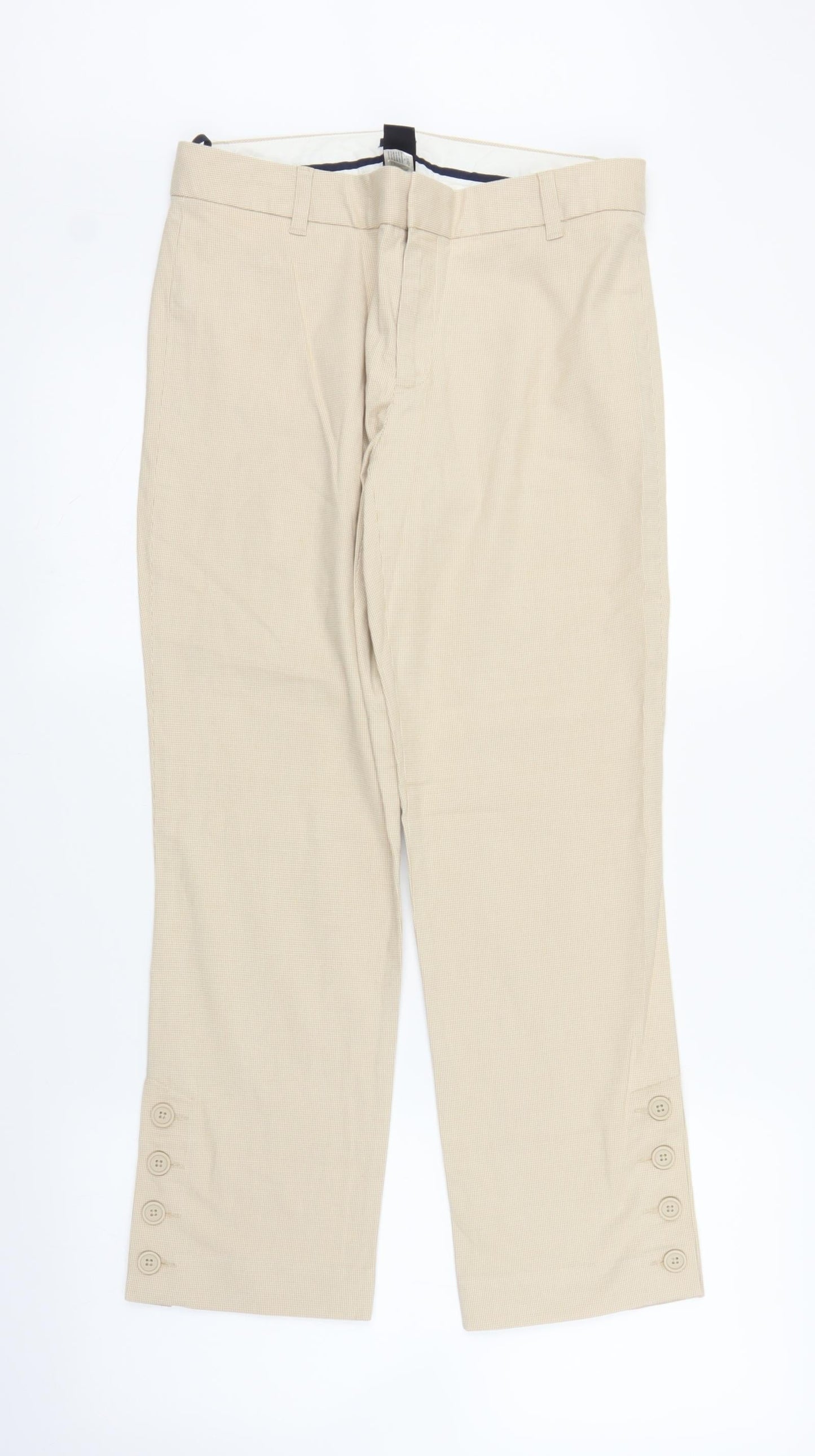 Gap Womens Beige   Capri Trousers Size 8 L25 in
