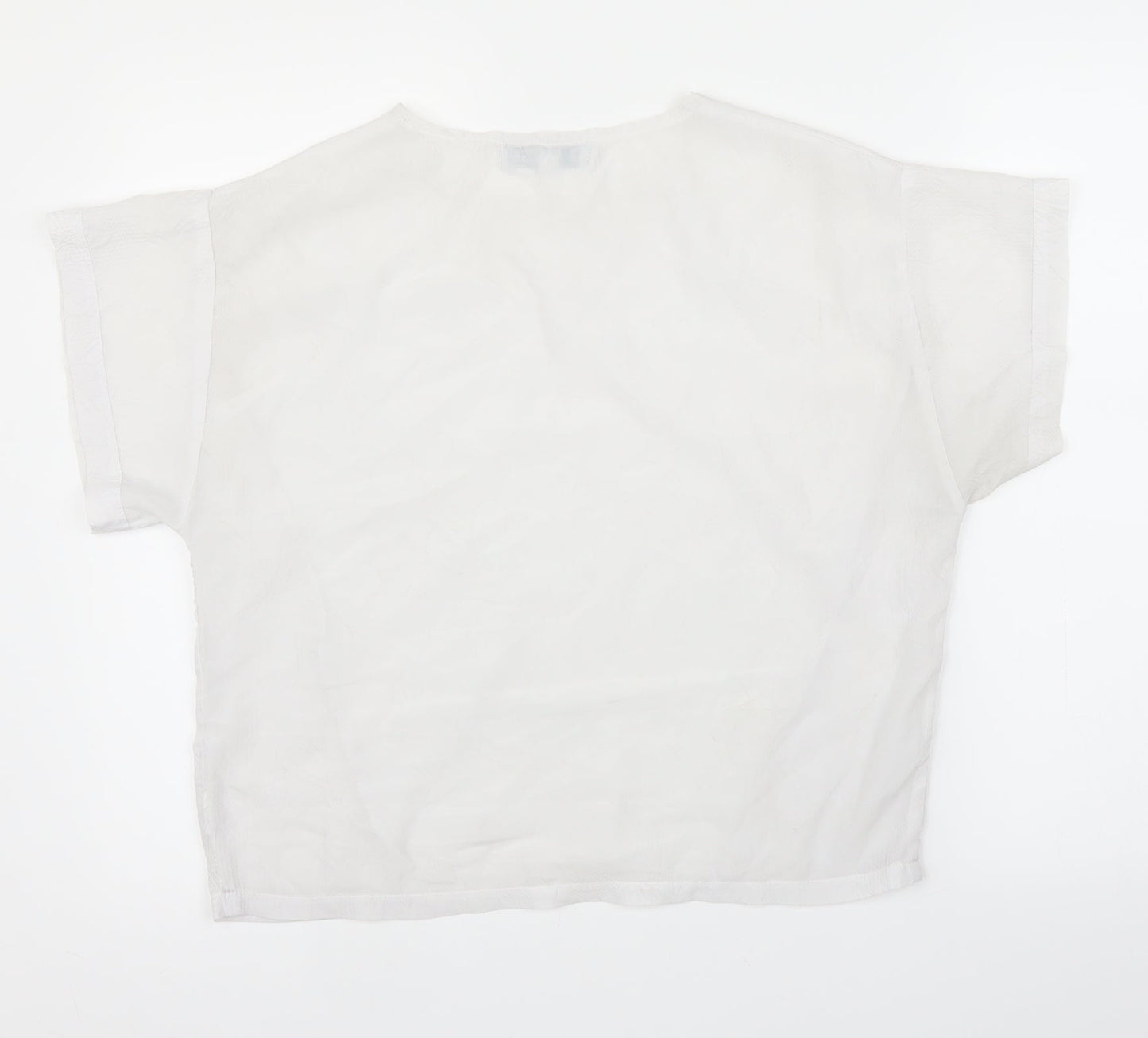 Diffuse Womens White   Basic Blouse Size 12