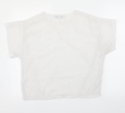Diffuse Womens White   Basic Blouse Size 12