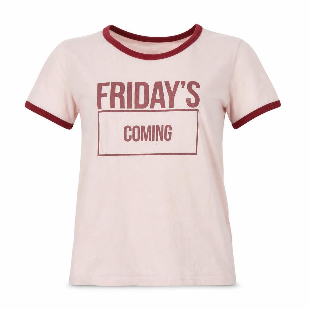 H&M Womens Pink   Ringer T-Shirt Size S