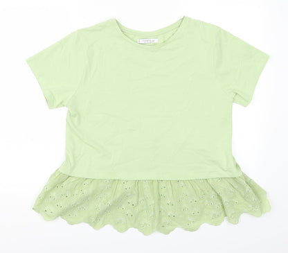 Mango Womens Green   Basic T-Shirt Size S