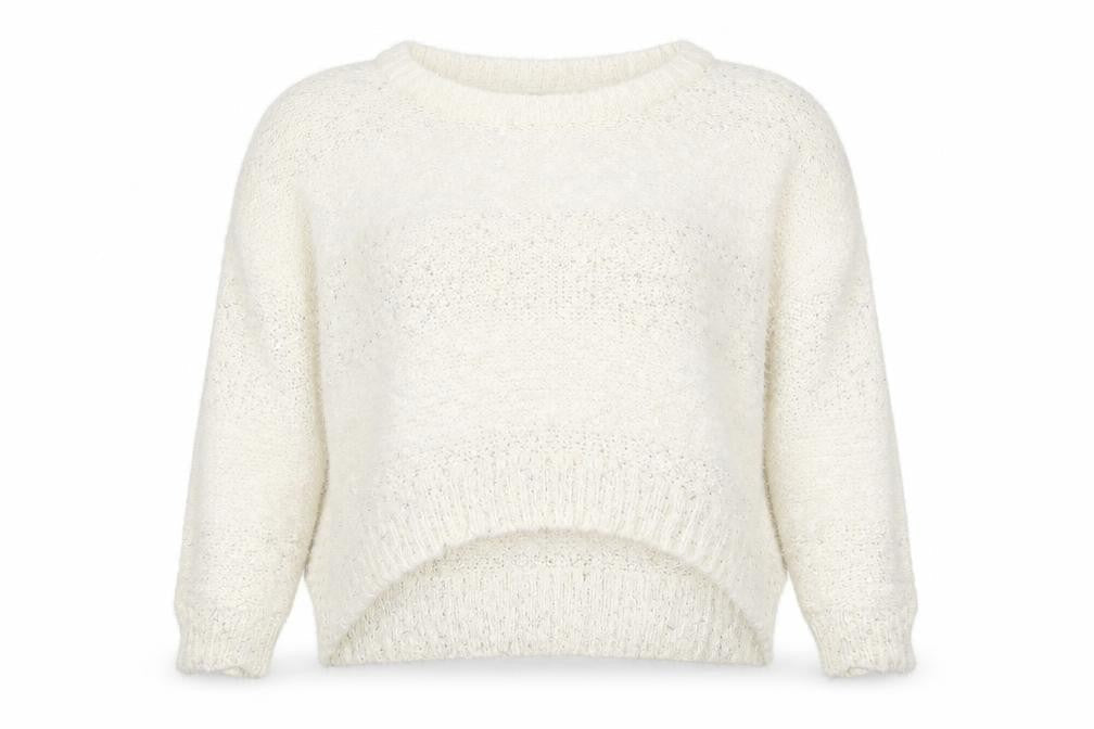TU Womens White Striped  Pullover Jumper Size 12