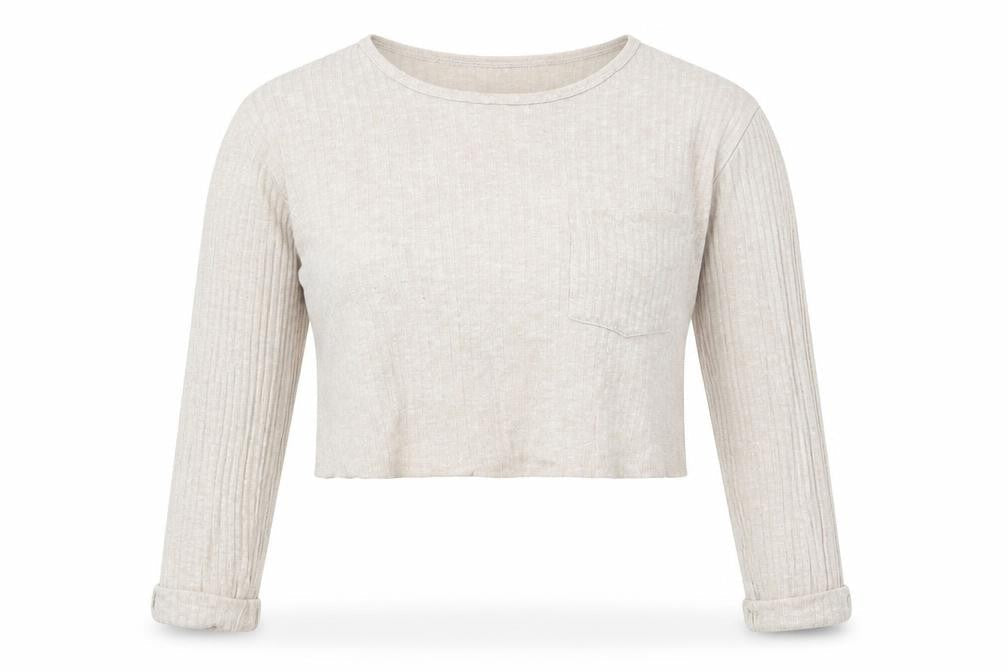 Sportsgirl Womens Beige   Cropped T-Shirt Size M