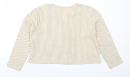Pull&Bear Womens Beige   Pullover Jumper Size M