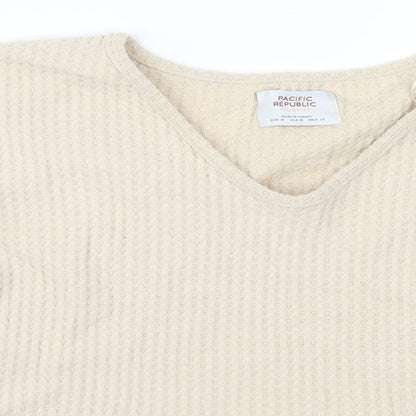 Pull&Bear Womens Beige   Pullover Jumper Size M