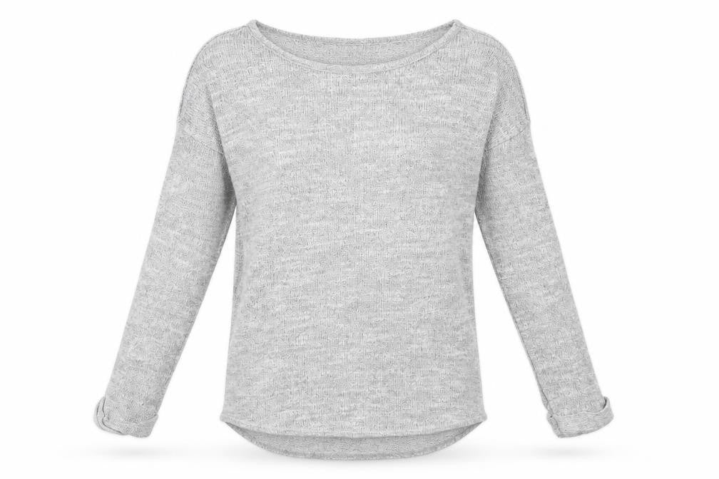Topshop Womens Grey  Knit Pullover Jumper Size 6
