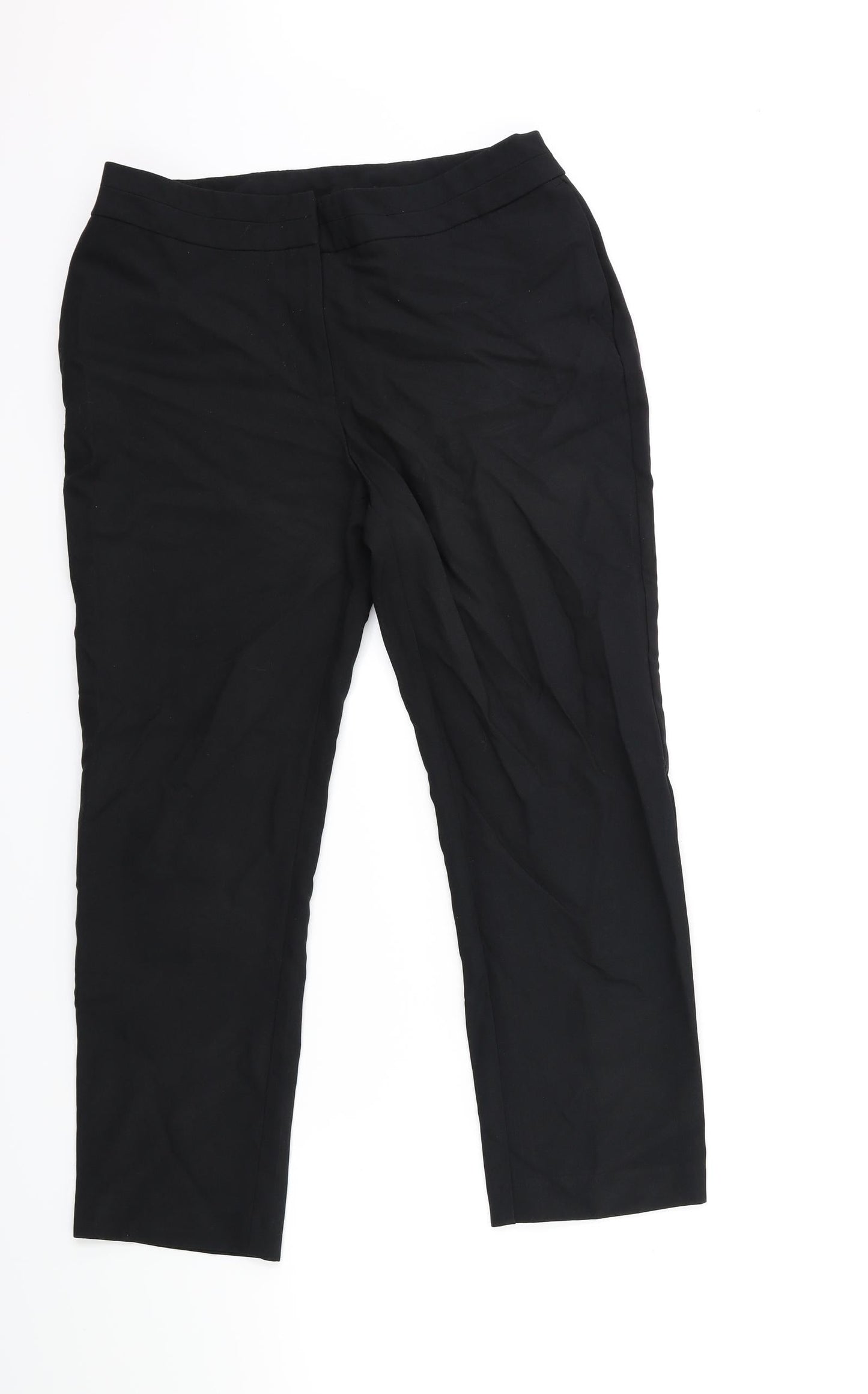 Preworn Womens Black   Trousers  Size 10 L25 in
