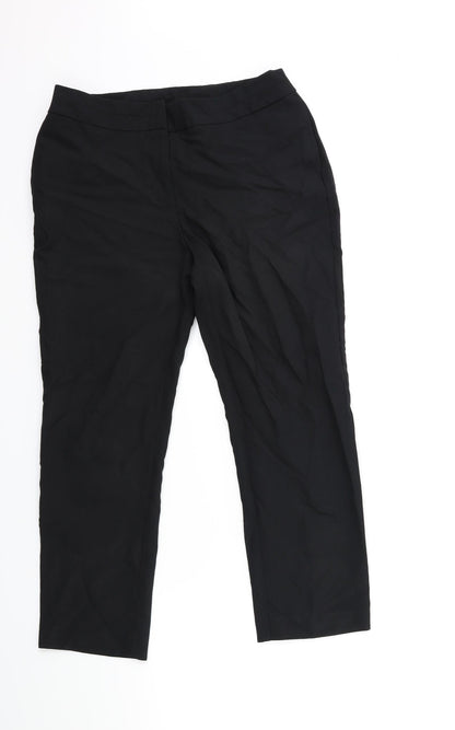 Preworn Womens Black   Trousers  Size 10 L25 in