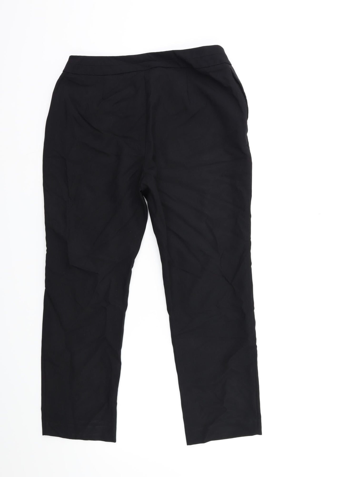 Preworn Womens Black   Trousers  Size 10 L25 in