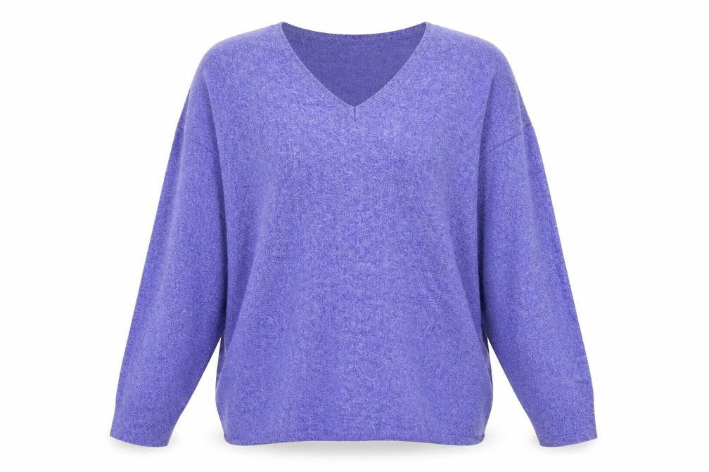 p m Womens Purple  Knit Pullover Jumper Size S
