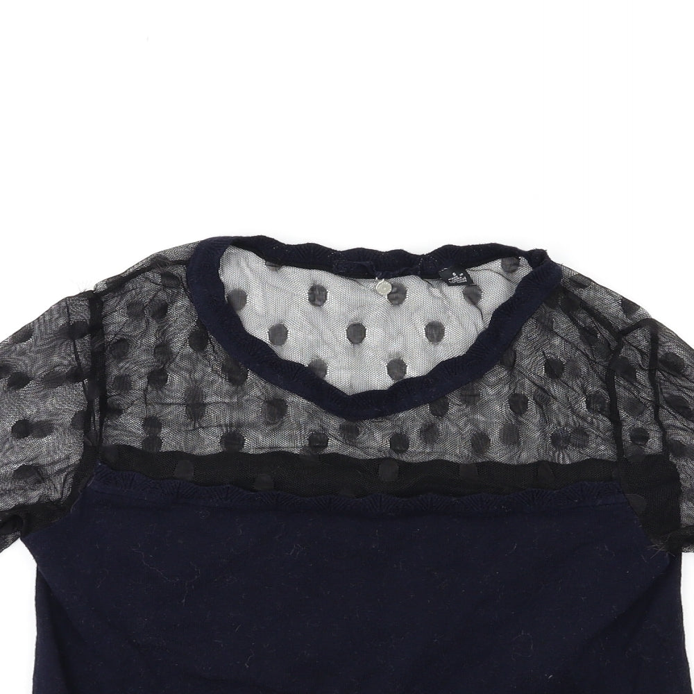 Preworn Womens Blue  Knit Pullover Jumper Size S