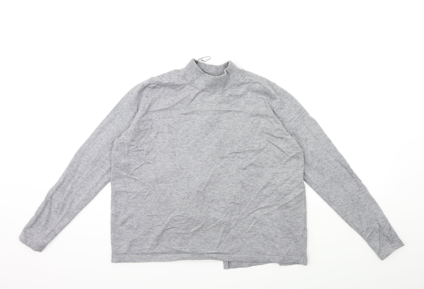 TU Womens Grey  Knit Pullover Jumper Size 12  - open back