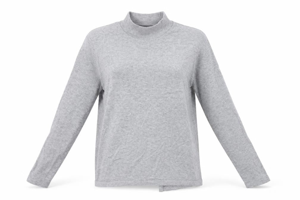 TU Womens Grey  Knit Pullover Jumper Size 12  - open back