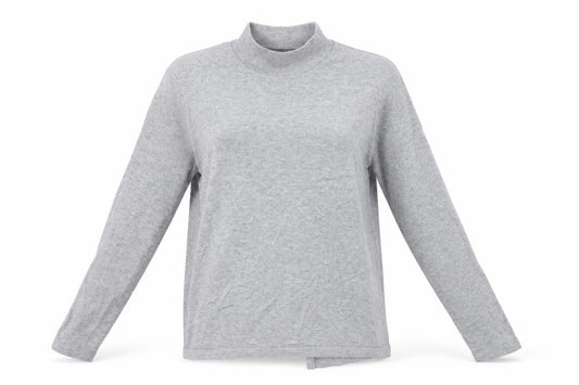 Tu Womens Grey  Knit Pullover Jumper Size 12  - open back