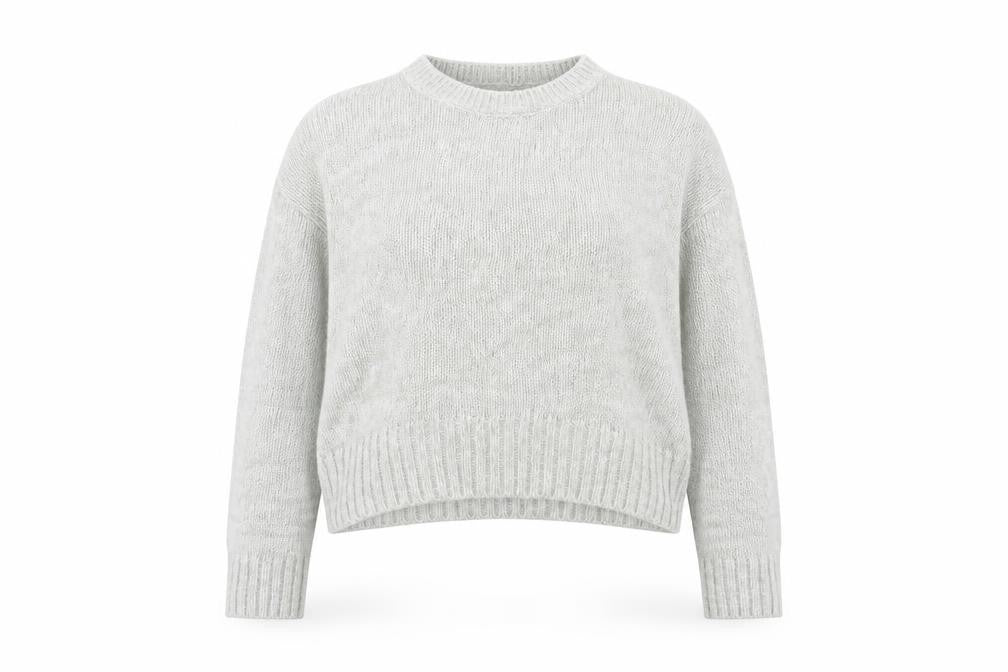 New Look Womens Grey  Knit Pullover Jumper Size S