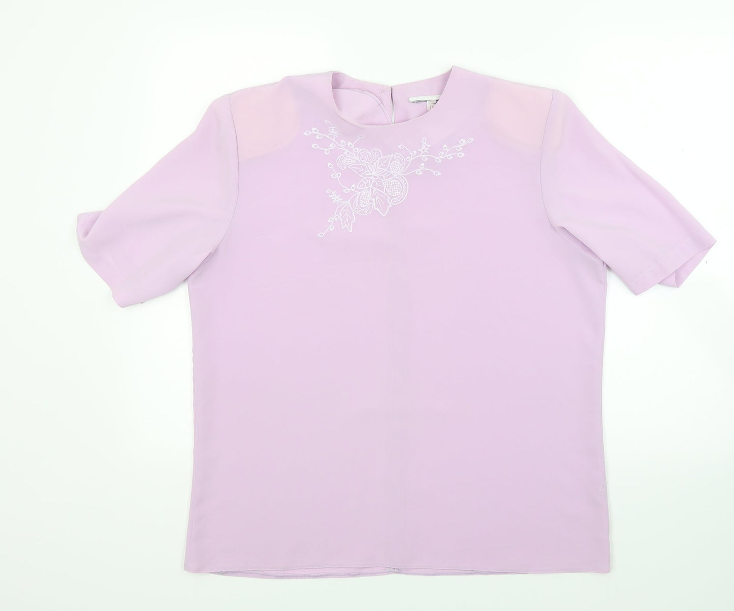 Preworn Womens Purple   Basic Blouse Size 14