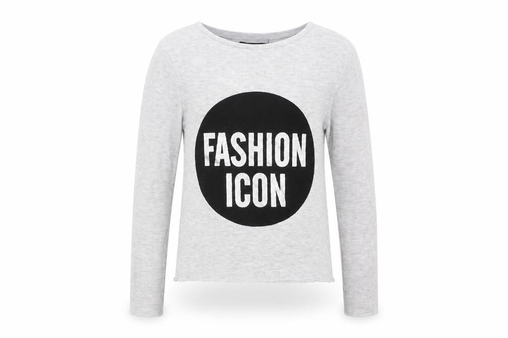 Primark Girls Grey   Pullover Sweatshirt Size 7-8 Years  - Fashion Icon