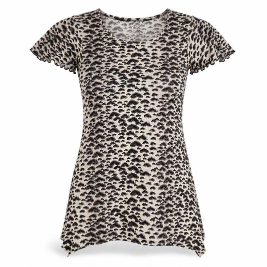 Poetic soul Womens Brown Animal Print  T-Shirt Dress  Size S  - Beach Cover Up